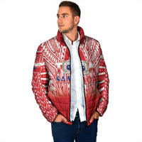 Toa Samoa Rugby Custom Padded Jacket Samoa mo Samoa Polynesian Pacific Red LT14 - Polynesian Pride
