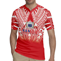 Toa Samoa Rugby Custom Rugby Jersey Samoa mo Samoa Polynesian Pacific Red LT14 - Polynesian Pride