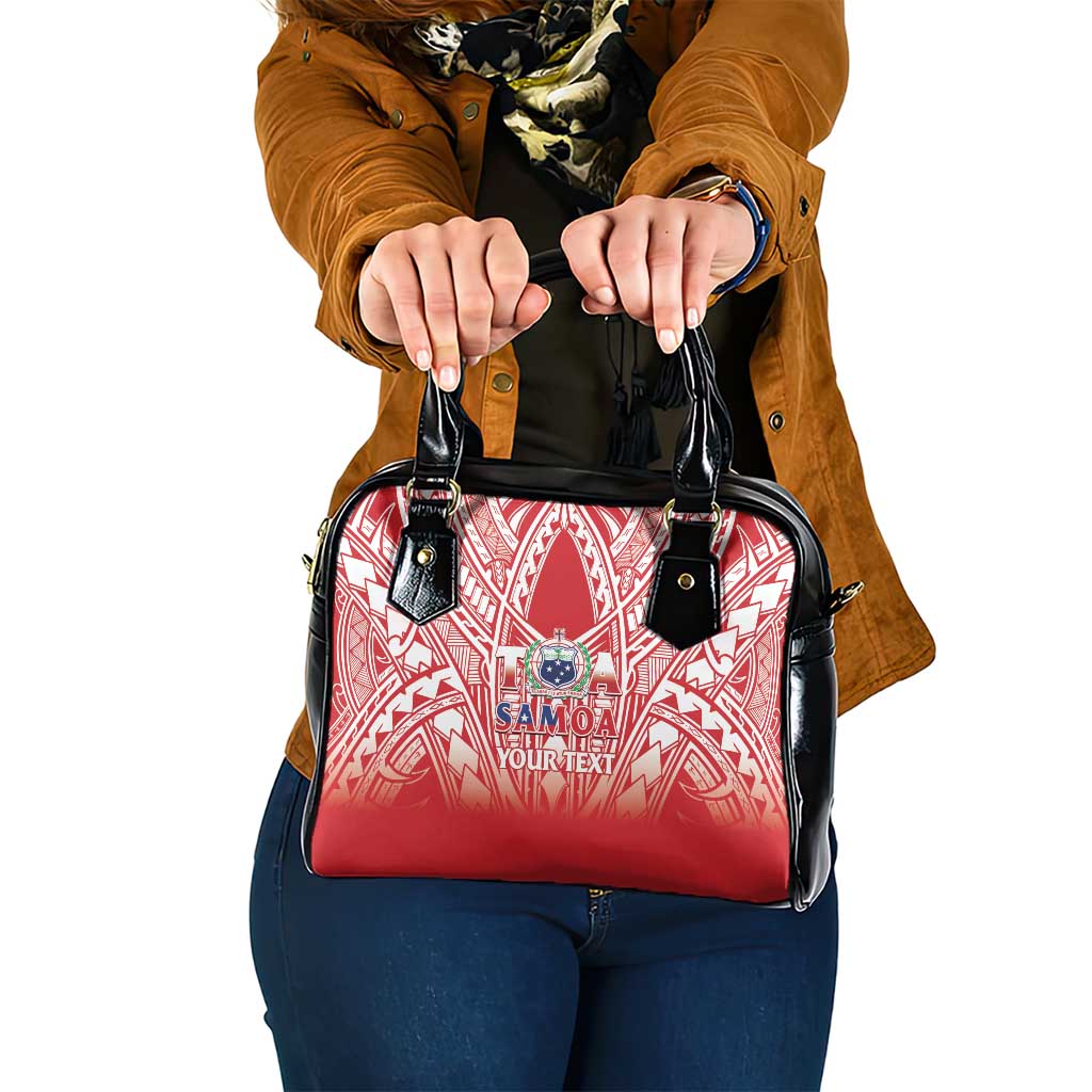 Toa Samoa Rugby Custom Shoulder Handbag Samoa mo Samoa Polynesian Pacific Red LT14 One Size Red - Polynesian Pride