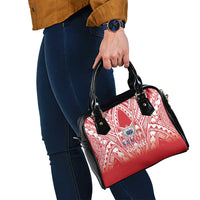 Toa Samoa Rugby Custom Shoulder Handbag Samoa mo Samoa Polynesian Pacific Red LT14 - Polynesian Pride