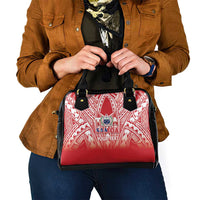 Toa Samoa Rugby Custom Shoulder Handbag Samoa mo Samoa Polynesian Pacific Red LT14 - Polynesian Pride