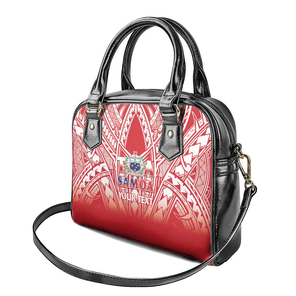 Toa Samoa Rugby Custom Shoulder Handbag Samoa mo Samoa Polynesian Pacific Red LT14 - Polynesian Pride