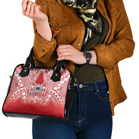 Toa Samoa Rugby Custom Shoulder Handbag Samoa mo Samoa Polynesian Pacific Red LT14 - Polynesian Pride