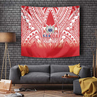Toa Samoa Rugby Custom Tapestry Samoa mo Samoa Polynesian Pacific Red LT14 Red - Polynesian Pride