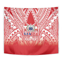 Toa Samoa Rugby Custom Tapestry Samoa mo Samoa Polynesian Pacific Red LT14 - Polynesian Pride