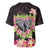 Polynesia Valentine's Day Baseball Jersey Hammerhead Shark Plumeria With Polynesian Pattern