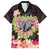 Polynesia Valentine's Day Family Matching Short Sleeve Bodycon Dress and Hawaiian Shirt Hammerhead Shark Plumeria With Polynesian Pattern