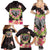 Polynesia Valentine's Day Family Matching Summer Maxi Dress and Hawaiian Shirt Hammerhead Shark Plumeria With Polynesian Pattern