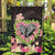 Polynesia Valentine's Day Garden Flag Hammerhead Shark Plumeria With Polynesian Pattern