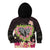 Polynesia Valentine's Day Kid Hoodie Hammerhead Shark Plumeria With Polynesian Pattern