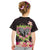 Polynesia Valentine's Day Kid T Shirt Hammerhead Shark Plumeria With Polynesian Pattern