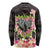 Polynesia Valentine's Day Long Sleeve Shirt Hammerhead Shark Plumeria With Polynesian Pattern