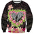 Polynesia Valentine's Day Sweatshirt Hammerhead Shark Plumeria With Polynesian Pattern