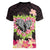 Polynesia Valentine's Day Women V-Neck T-Shirt Hammerhead Shark Plumeria With Polynesian Pattern