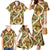 Brown Hawaii Plumeria Lei With Tropical Leaves Family Matching Mermaid Dress and Hawaiian Shirt