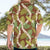 Brown Hawaii Plumeria Lei With Tropical Leaves Hawaiian Shirt