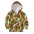 Brown Hawaii Plumeria Lei With Tropical Leaves Kid Hoodie