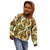 Brown Hawaii Plumeria Lei With Tropical Leaves Kid Hoodie