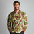 Brown Hawaii Plumeria Lei With Tropical Leaves Long Sleeve Polo Shirt