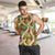 Brown Hawaii Plumeria Lei With Tropical Leaves Men Tank Top