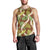 Brown Hawaii Plumeria Lei With Tropical Leaves Men Tank Top