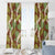 Brown Hawaii Plumeria Lei With Tropical Leaves Window Curtain