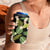 Black Hawaii Plumeria Lei With Tropical Leaves 4 in 1 Can Cooler Tumbler