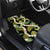 Black Hawaii Plumeria Lei With Tropical Leaves Car Mats