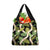 Black Hawaii Plumeria Lei With Tropical Leaves Grocery Bag