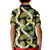 Black Hawaii Plumeria Lei With Tropical Leaves Kid Polo Shirt