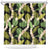 Black Hawaii Plumeria Lei With Tropical Leaves Shower Curtain