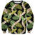 Black Hawaii Plumeria Lei With Tropical Leaves Sweatshirt