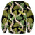 Black Hawaii Plumeria Lei With Tropical Leaves Sweatshirt