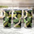 Black Hawaii Plumeria Lei With Tropical Leaves Tumbler Cup