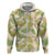 Beige Hawaii Plumeria Lei With Tropical Leaves Hoodie