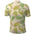 Beige Hawaii Plumeria Lei With Tropical Leaves Polo Shirt