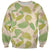 Beige Hawaii Plumeria Lei With Tropical Leaves Sweatshirt