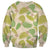 Beige Hawaii Plumeria Lei With Tropical Leaves Sweatshirt