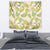 Beige Hawaii Plumeria Lei With Tropical Leaves Tapestry