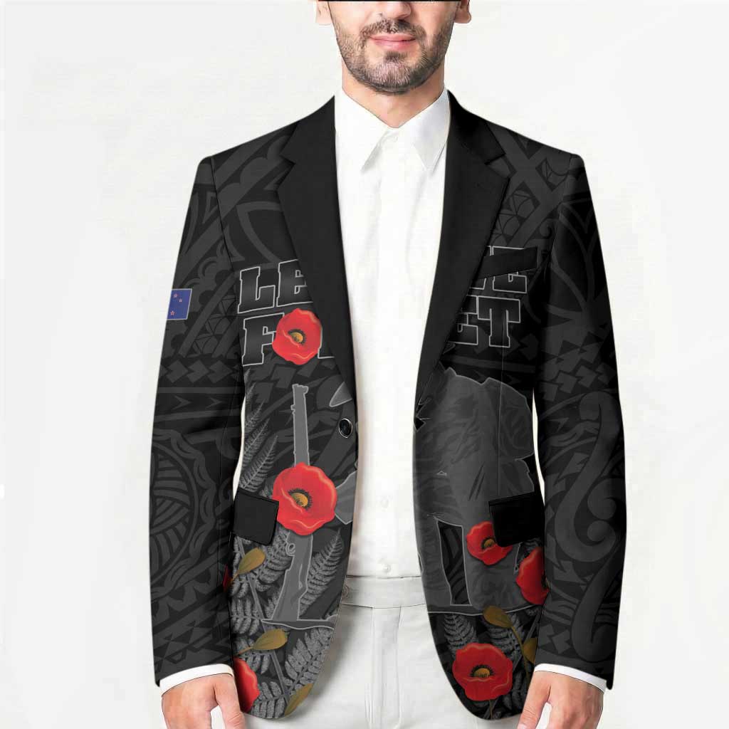 Personalised New Zealand ANZAC Day Blazer Lest We Forget Soldier Memorial LT15 - Polynesian Pride