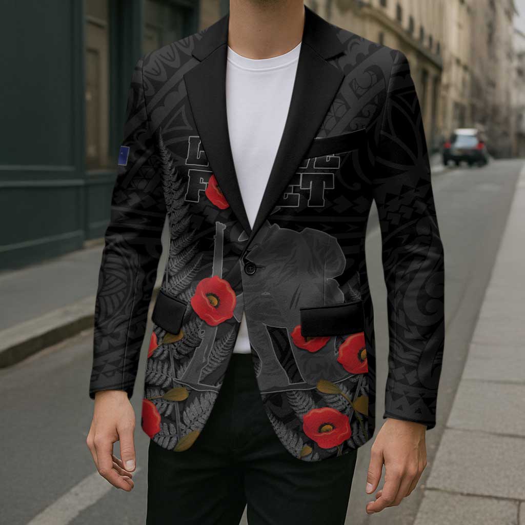 Personalised New Zealand ANZAC Day Blazer Lest We Forget Soldier Memorial LT15 - Polynesian Pride
