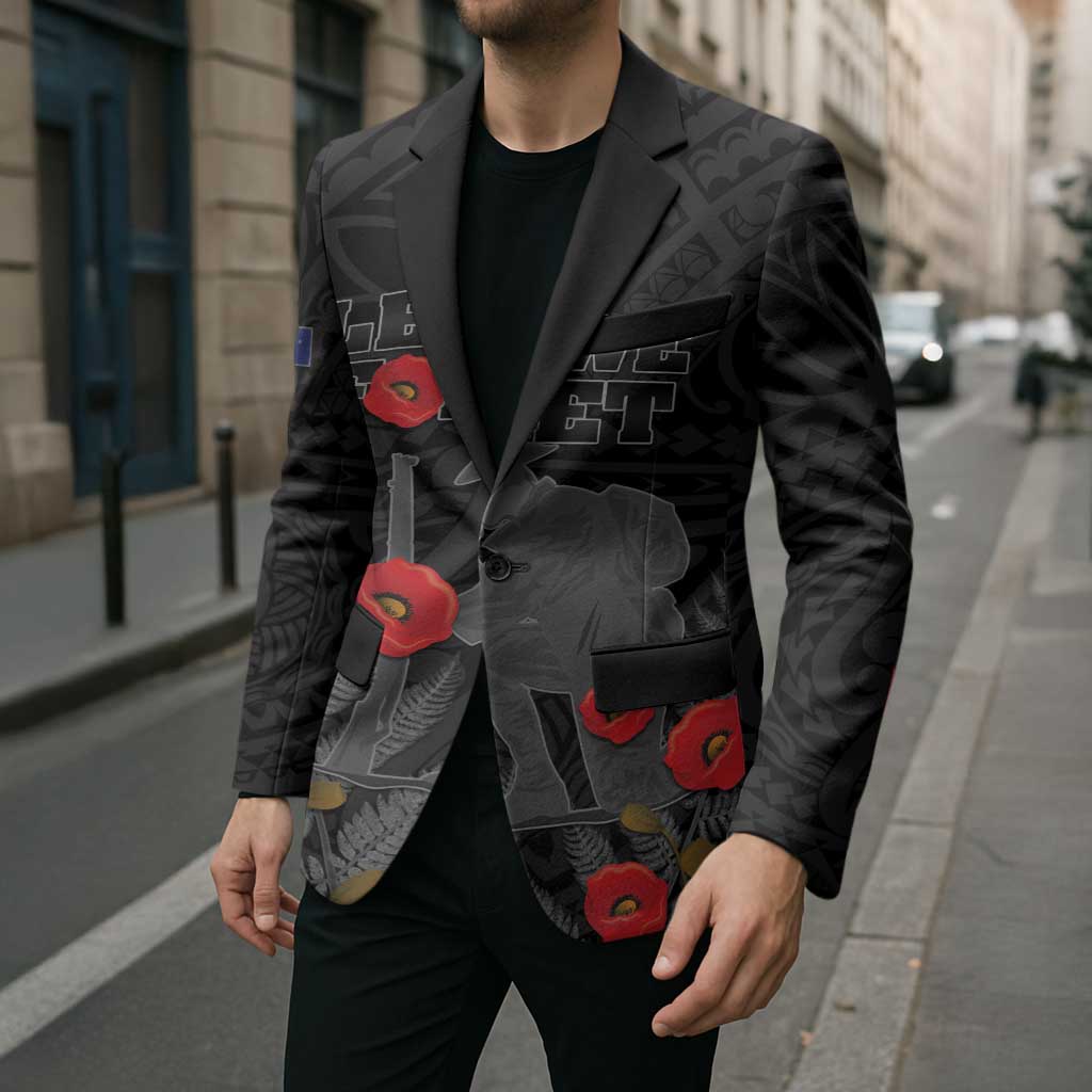 Personalised New Zealand ANZAC Day Blazer Lest We Forget Soldier Memorial LT15 - Polynesian Pride