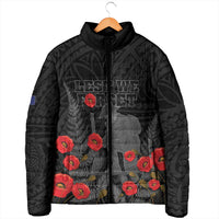 Personalised New Zealand ANZAC Day Padded Jacket Lest We Forget Soldier Memorial LT15 - Polynesian Pride