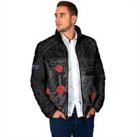 Personalised New Zealand ANZAC Day Padded Jacket Lest We Forget Soldier Memorial LT15 - Polynesian Pride
