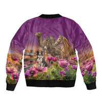 ANZAC Day Bomber Jacket Lest We Forget The Animals Of War LT15 - Polynesian Pride