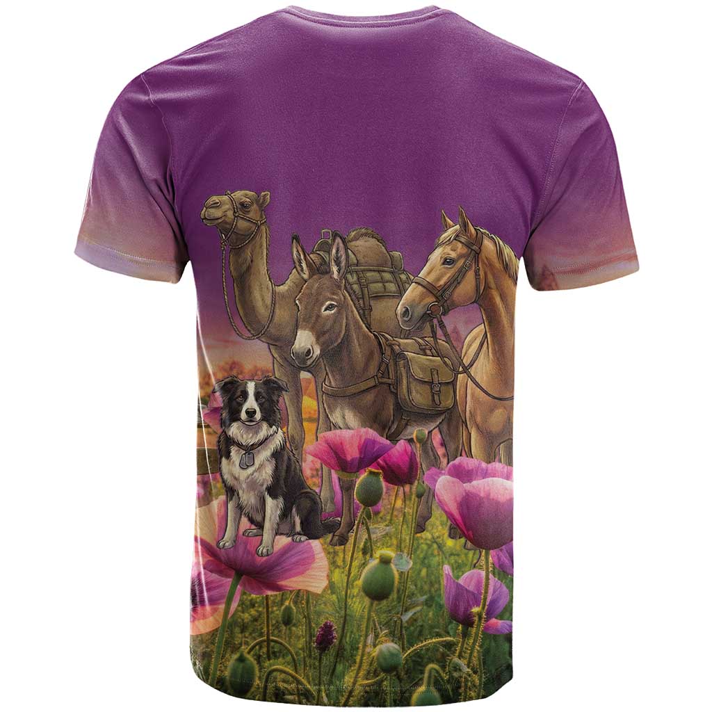 ANZAC Day T Shirt Lest We Forget The Animals Of War LT15 - Polynesian Pride