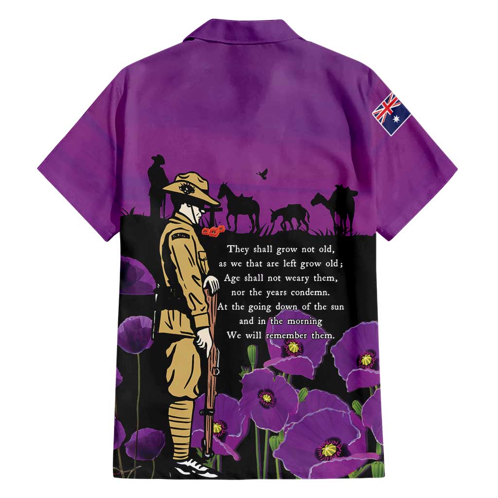 ANZAC Soldier and War Animals Hawaiian Shirt We Will Remember Them LT15 - Polynesian Pride