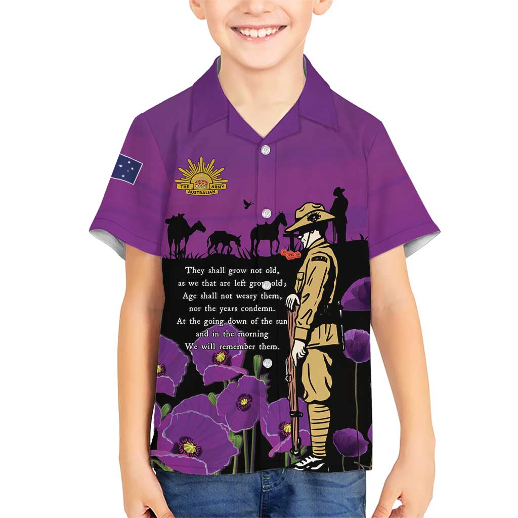 ANZAC Soldier and War Animals Hawaiian Shirt We Will Remember Them LT15 - Polynesian Pride