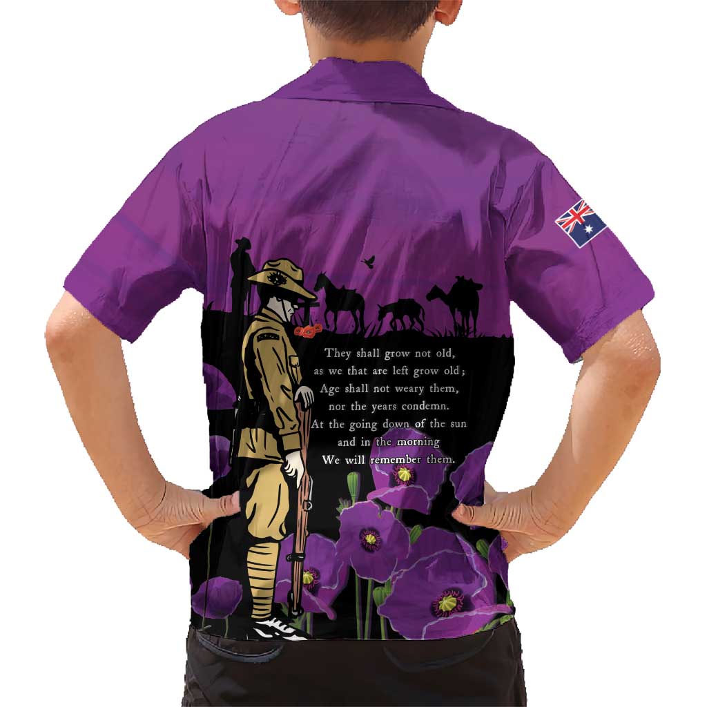ANZAC Soldier and War Animals Hawaiian Shirt We Will Remember Them LT15 - Polynesian Pride
