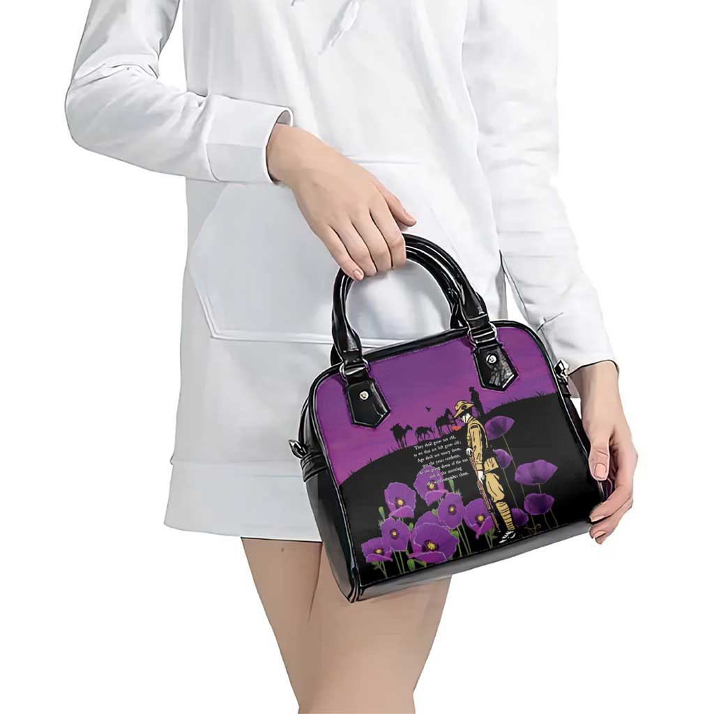 ANZAC Soldier and War Animals Shoulder Handbag We Will Remember Them LT15 - Polynesian Pride